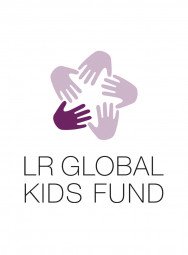 LR Global Kids Fund Aufkleber schwarz